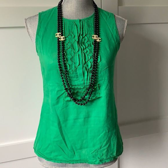 Tory Burch light summer green top size 2 - Picture 1 of 7